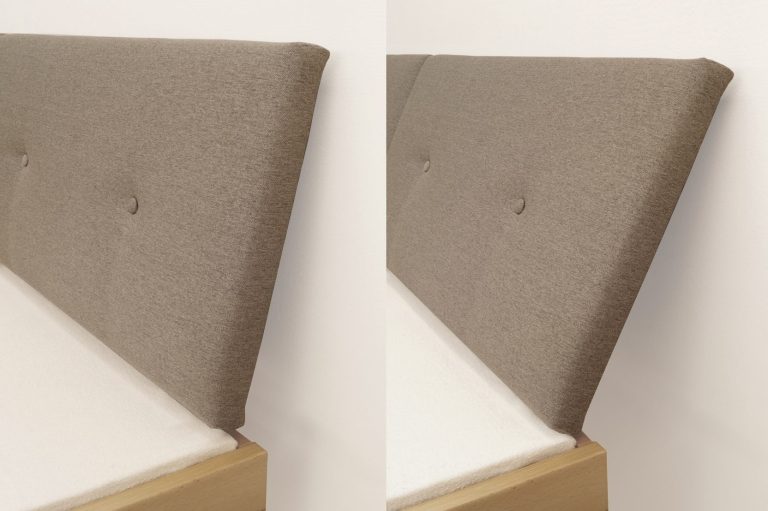 Einstellbares Bettkopfteil mit Neigung von 105 bis 115 Grad für Wand- und Bettrahmenmontage Einstellbares Bettkopfteil mit Neigung von 105 bis 115 Grad für Wand- und Bettrahmenmontage